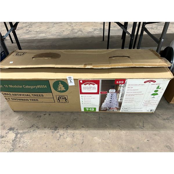 Holiday Time 6.5' Prelit Snowman Tree