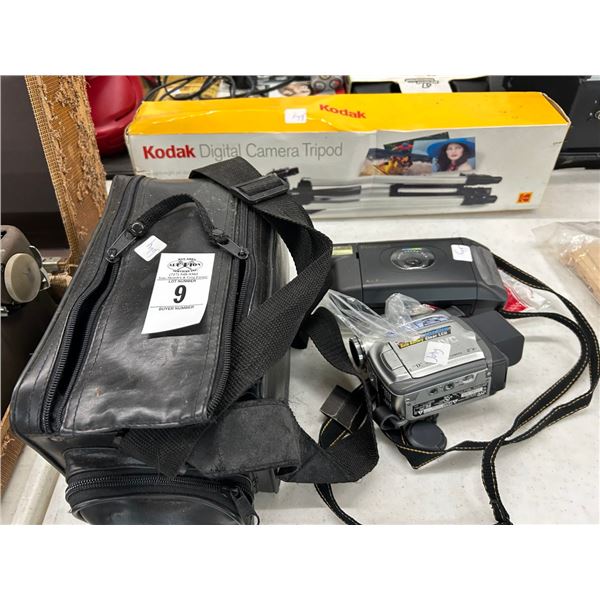 Kodak Camera Tripod, Camcorders, Polaroid Camera