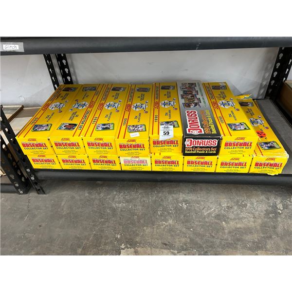 Shelf of Sports Trading Cards