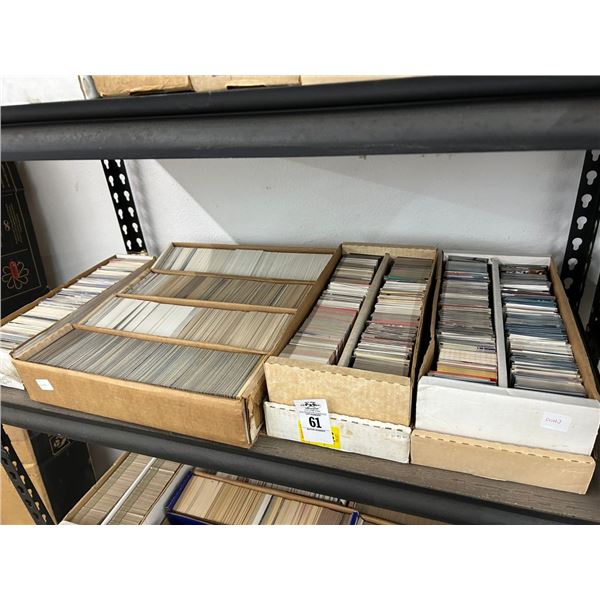 Shelf of Sports Trading Cards