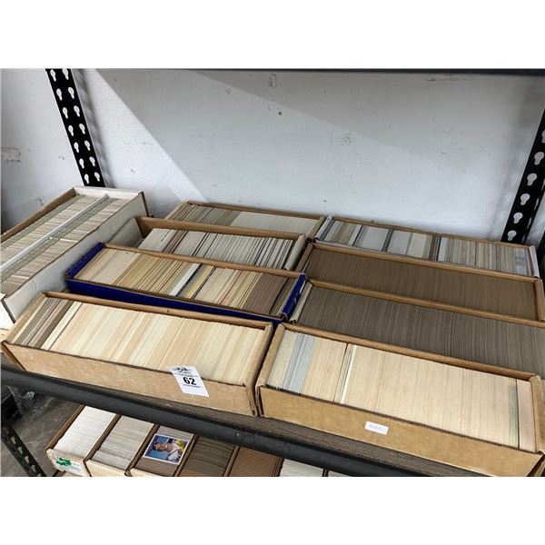 Shelf of Sports Trading Cards