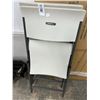 Image 1 : Lifetime Plastic Folding Chairs - Pair