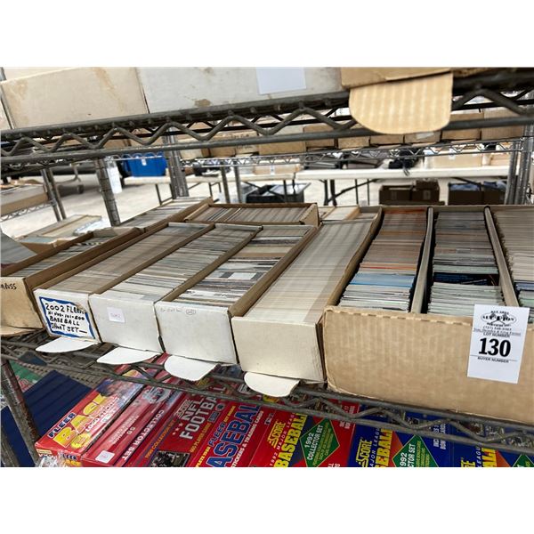 Shelf of Sports Trading Cards