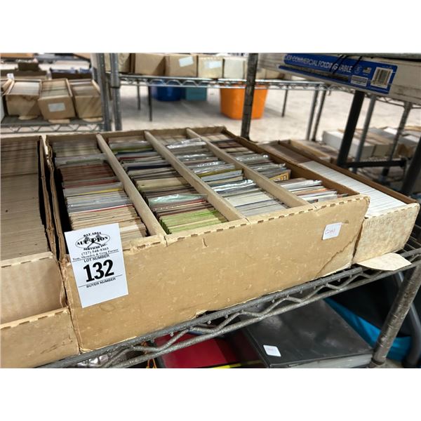 Shelf of Sports Trading Cards