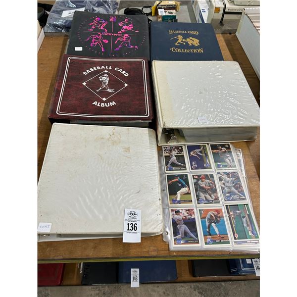 Albums  5  w/Loose Sports Trading Cards