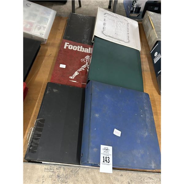 Albums  6  w/Sports Trading Cards