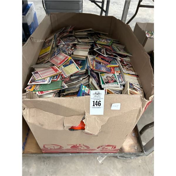 Large Box of Sports Trading Cards