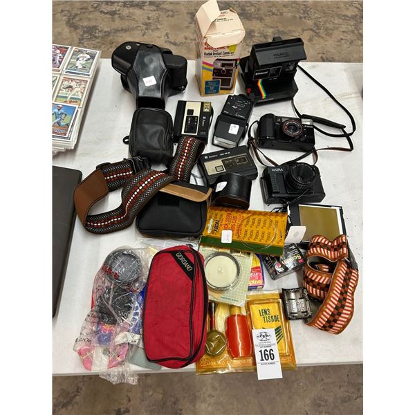 Asst. Vintage Cameras, Accessories