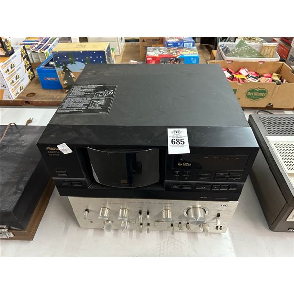Pioneer PD908 101 Disc. Player w/JVC Vintage Amp