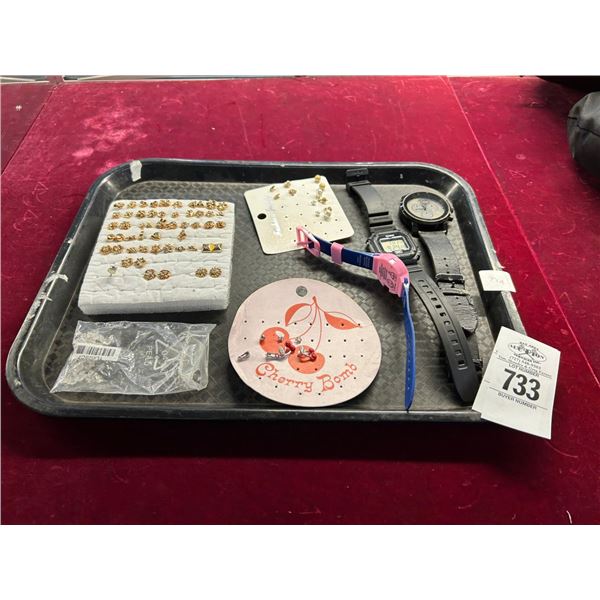 Watches 3, Asst. Fashion Jewelry, Pins