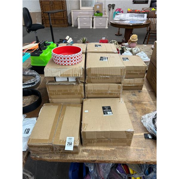 16-Mickey Mouse Ceramic Pet Bowls - 16 X $