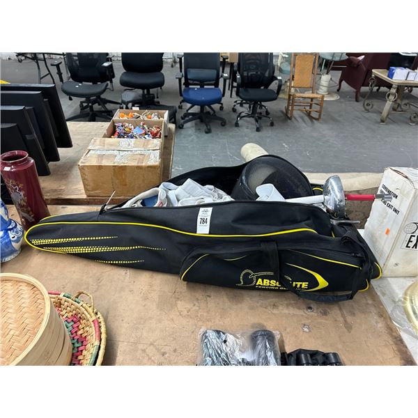 Fencing Swords w/Masks/Protective Gear/Duffle