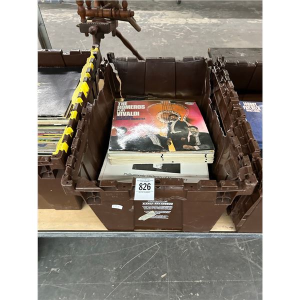 Tote w/Vinyl Records