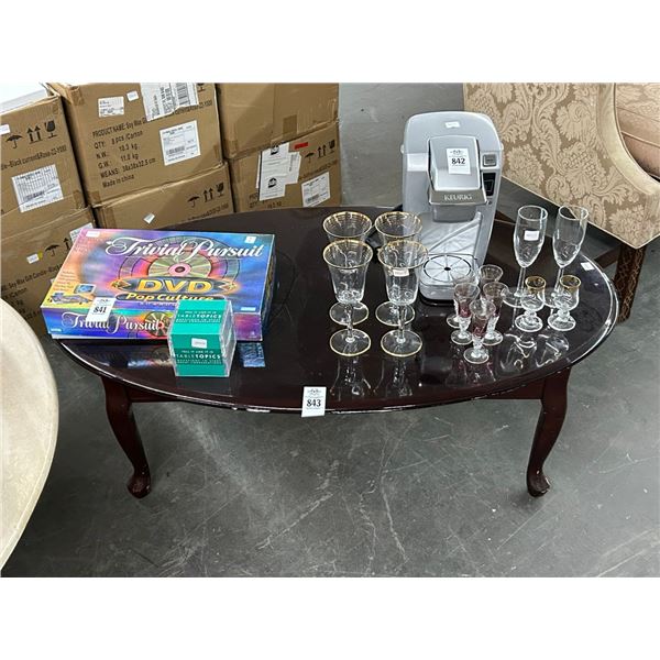 Cherry Queen Anne Coffee Table