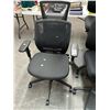 Image 1 : 2-Black Secretarial Armchairs - 2 X $
