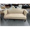 Image 1 : Antique Mahogany Trim Cloth Sofa