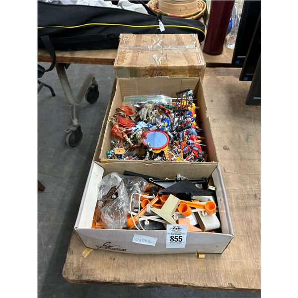 Asst. Figurines, Rifle Targets, Toy Accessories - 3 Boxes