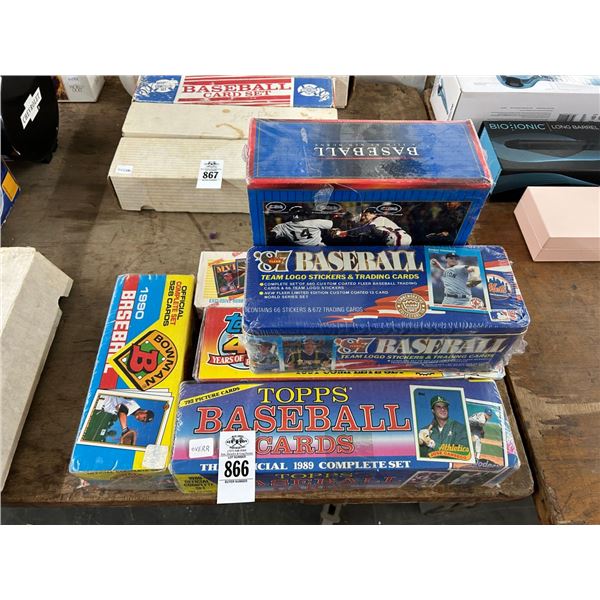 Baseball Trading Cards - 6 Boxes