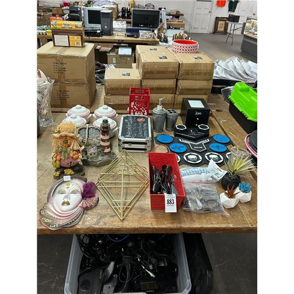 Electronic Drum Set, Vanity Items, Utensils, Heart Jars, Décor