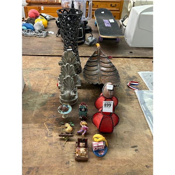 Leaf Bowl, Candlestand, Sconces, Ornaments