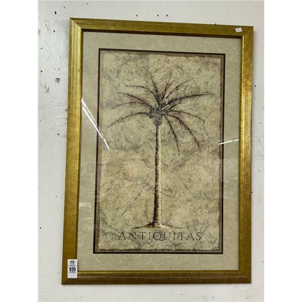 Framed Palm Art Antiquitas - 30"  X  40"