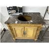 Image 1 : Ornate Marble Top Vanity - No Sink
