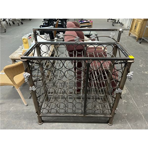 Ornate Metal Wine Rack - Missing Top