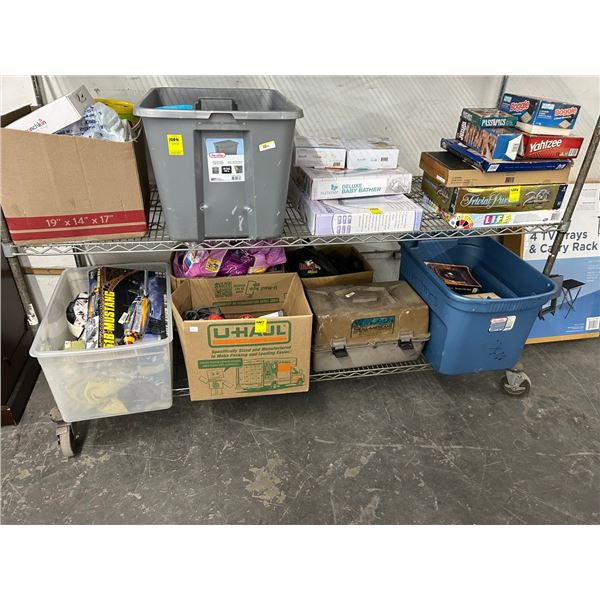 Mustang Aircraft Model, Yoda Plush Toy, Yarn, Toolbox, Tools, Shop Vac - Bottom