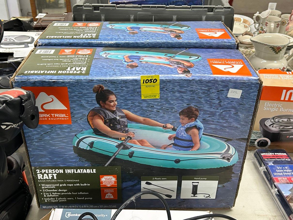 Inflatable Raft Box 2-Ozark Trail 2 Person Inflatable Raft - 2 X