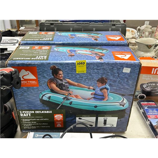 2-Ozark Trail 2 Person Inflatable Raft - 2 X $