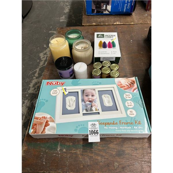 Keepsake Framed Stick, Asst. Candles