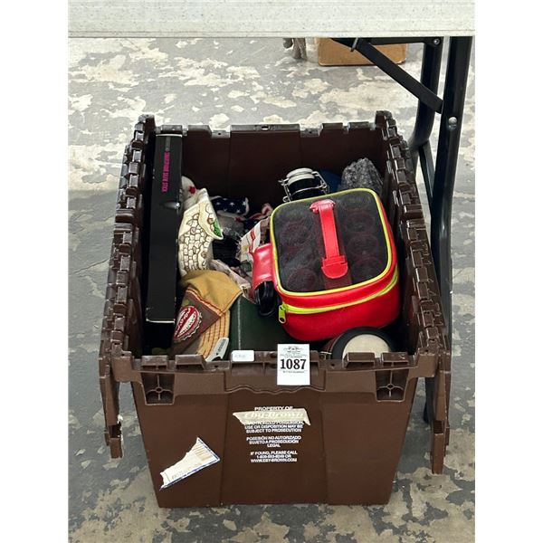 Tote w/Home Goods, Selfie Stick