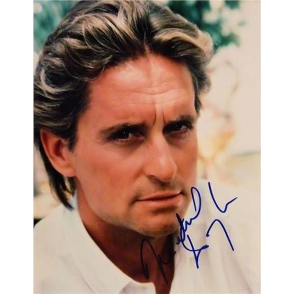 Wall Street Michael Douglas signed portrait photo