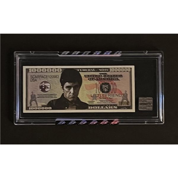 Scarface Limited Edition Encapsulated Al Pacino 1000000 Bill