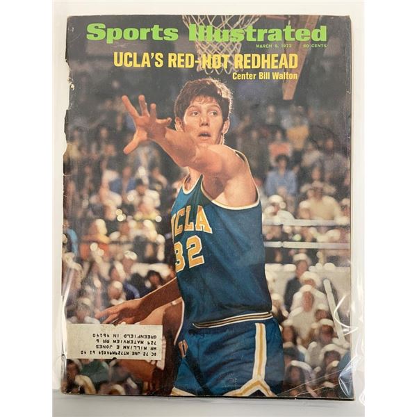 Sports Illustrated Magazine March 6, 1972 Bill Walton Cover
