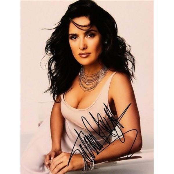 Salma Hayek signed portrait photo