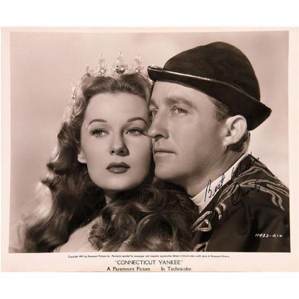 Bing Crosby signed portrait photo