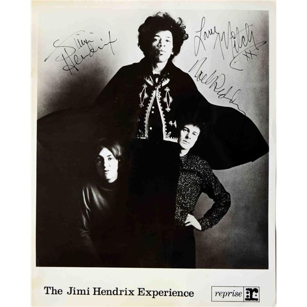 Jimi Hendrix signed Promotional Photo