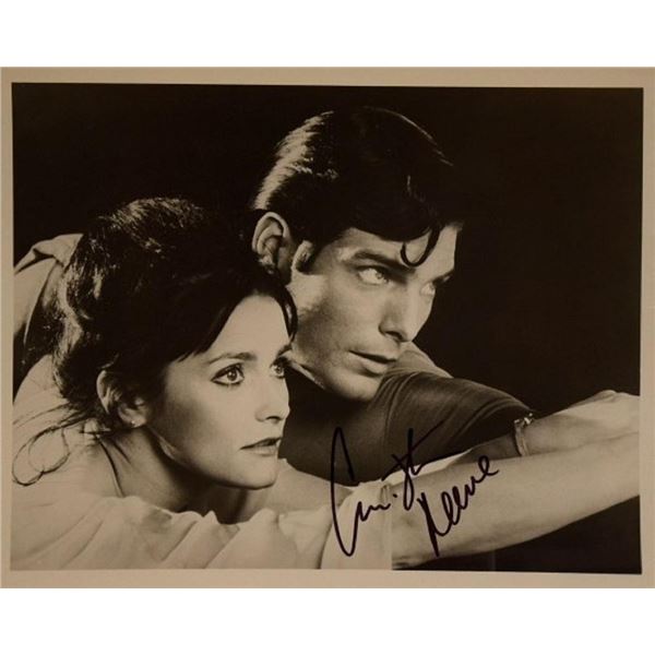 Christopher Reeve signed Superman movie photo