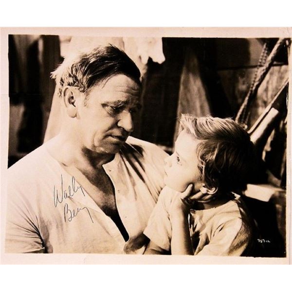 The Champ Wally Beery signed portrait photo