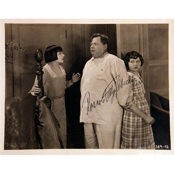 Roscoe Arbuckle signed movie still photo