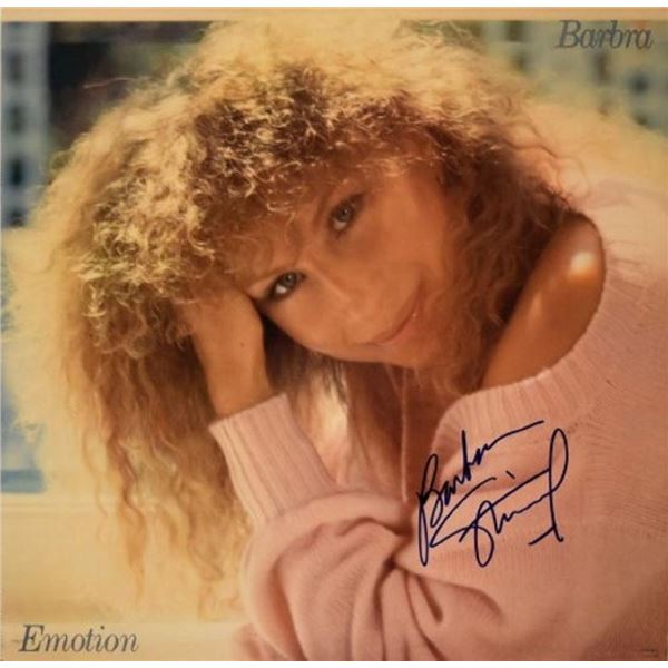 Barbra Streisand signed Emotion album