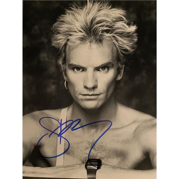 The Police Sting signed photo