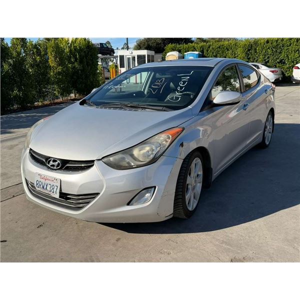 HYUN ELANTRA 2013 O/S TITLE 2 DAYS
