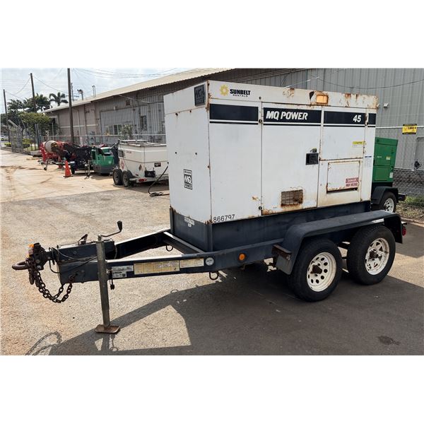 (866797) MQ Power 36KW Diesel Generator, Model DCA45SSIU4FSG (Starts & Runs - See Video)