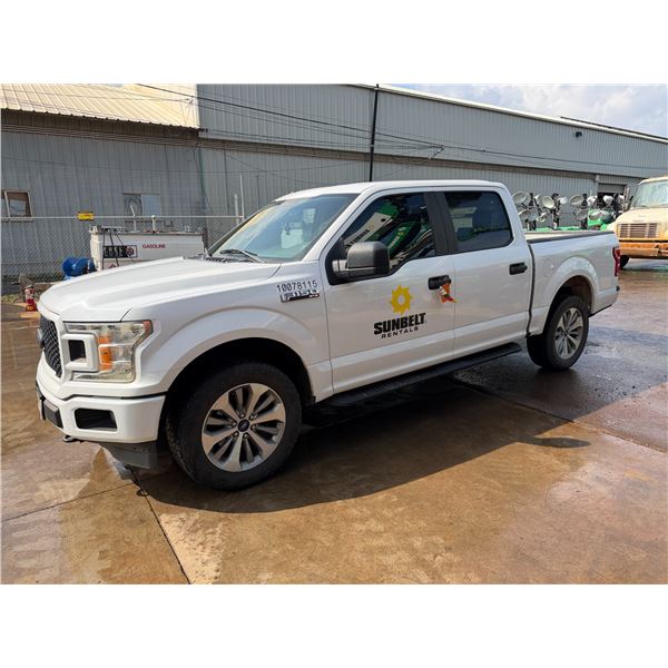 (10078115) 2018 Ford F150 Pickup Truck, 4WD, Lic. 499KBS, 135,122 Miles (Starts & Runs - See Video)