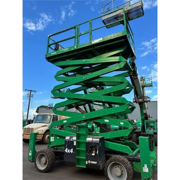 (916843) 2016 Genie GS5390RT Rough Terrain Scissor Lift (Lifts & Drives See Video)
