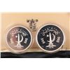 Image 3 : 1976 Royal Mint two coin collector sets including "Government of Pakistan", 100 rupees and 150 rupee