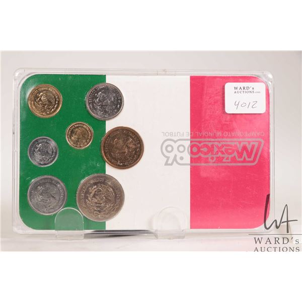 1986 Mexican seven coin specimen set