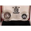 Image 2 : 1990 Royal Mint two coin collector set, including two 5 pences to commemorate the introduction of th